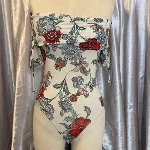 Floral print bodysuit